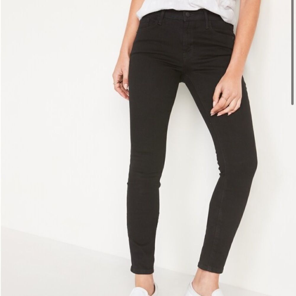Black High Waist Skinny Jeans- 16T